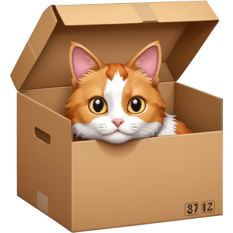 Cat in a box  emoji