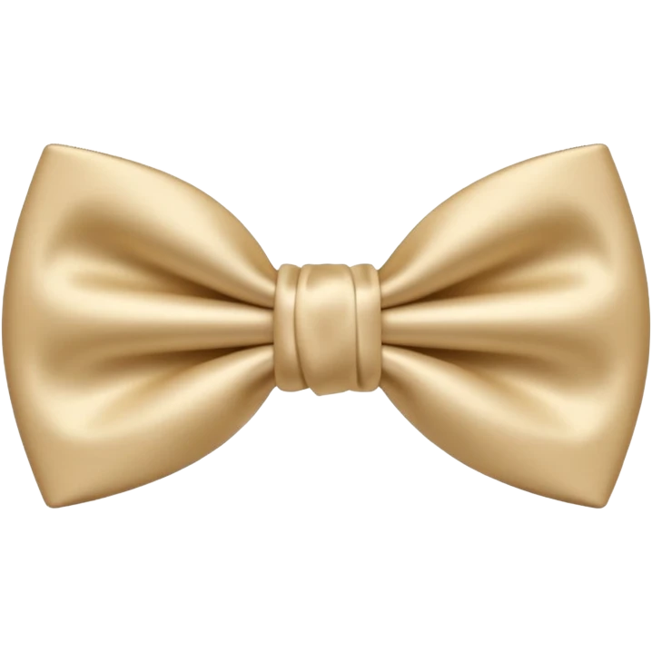 Nœud papillon beige emoji