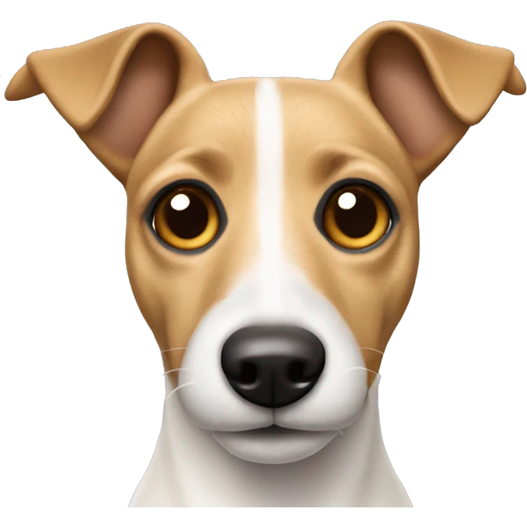 beige Jack Russel dog with pointy ears emoji