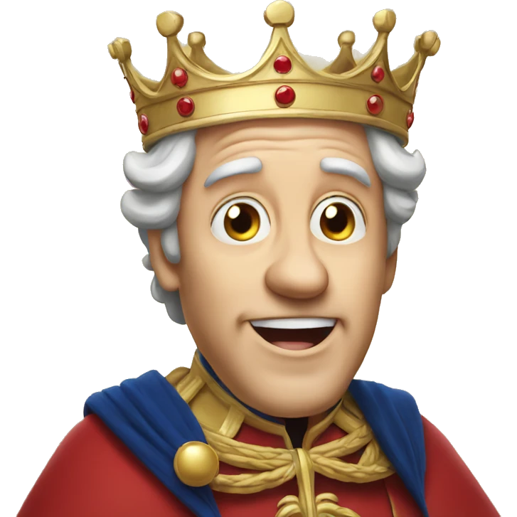 the king of great britain is surprised emoji