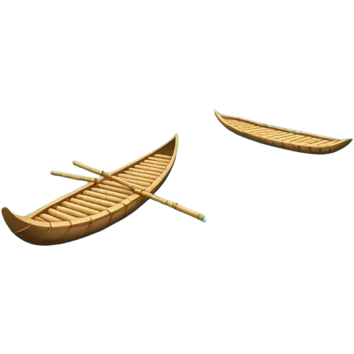 Li River Guilin with karst mountains and bamboo raft, simplified emoji style with bold outlines and bright colors, cartoon style limestone peaks with river emoji