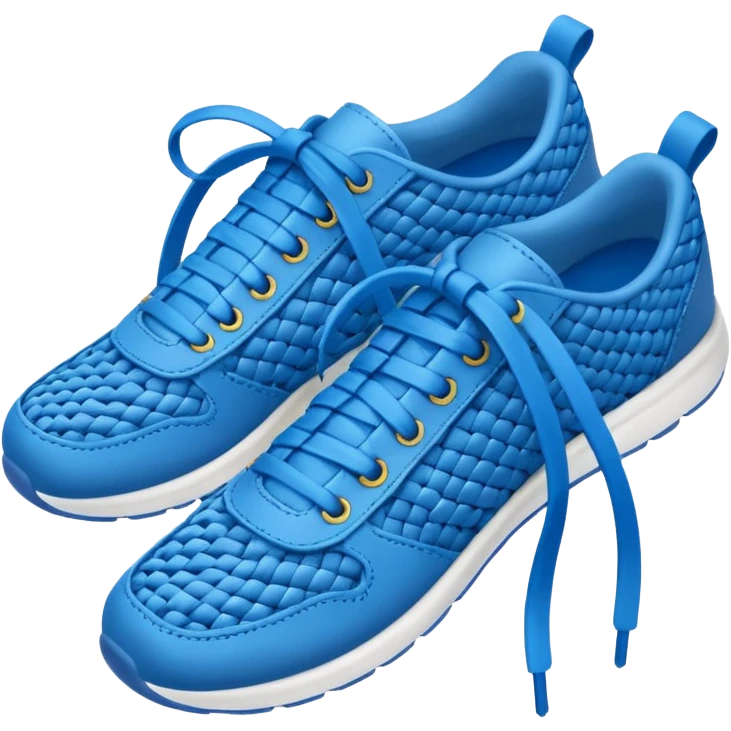 make an emoji of blue shoe laces - emoji