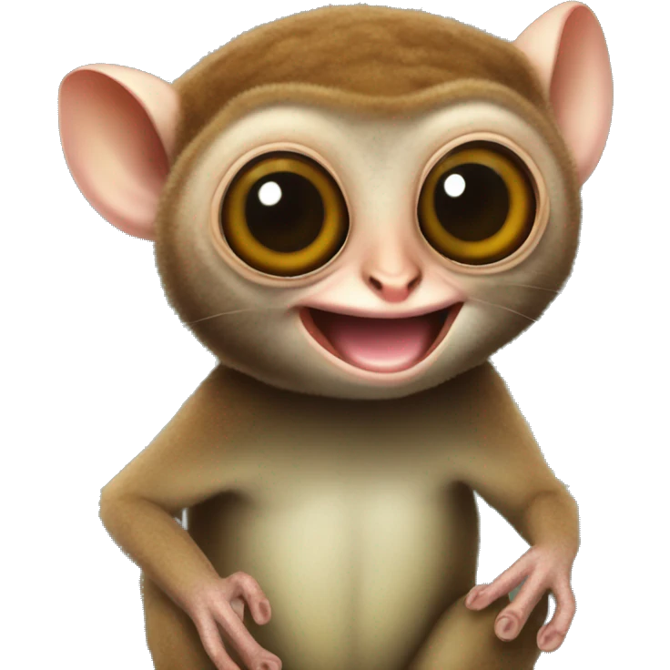 The smiling tarsier emoji