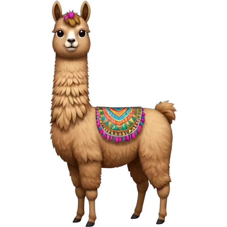Llama with a 4 on it  emoji