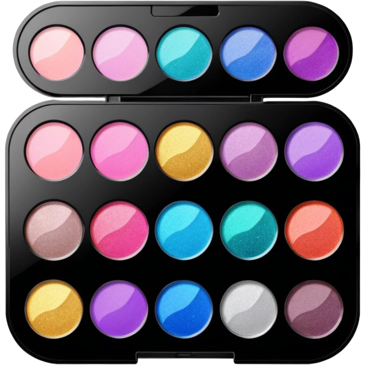 Glitter makeup palette emoji