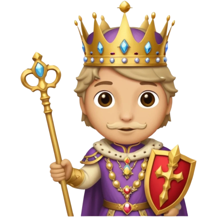 royal staff tortiose with scepter in left hand emoji