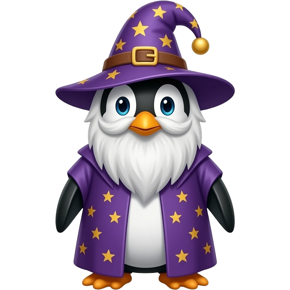 Penguin Wizard emoji