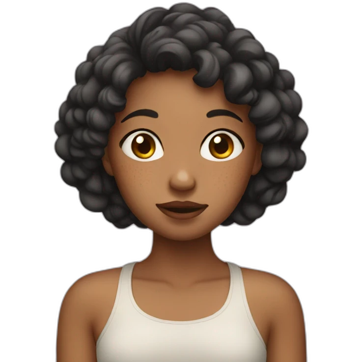 Girl with acne emoji
