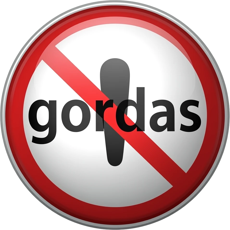 Prohibido gordas emoji