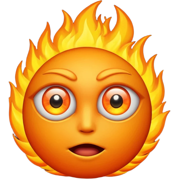 Eyes on fire emoji