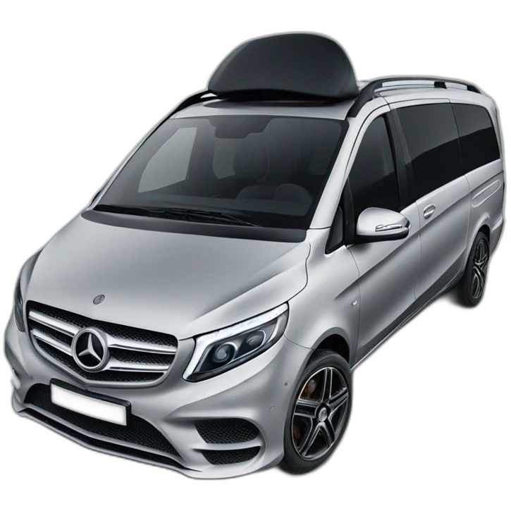 Mercedes v class black emoji
