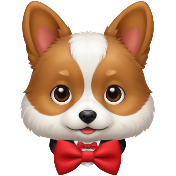 cutest dog ever with accessories emoji