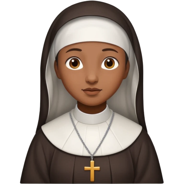 Brown skin nun emoji