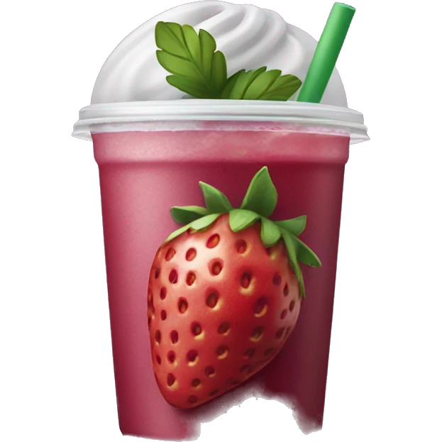 Starbucks strawberry açaí refresher emoji