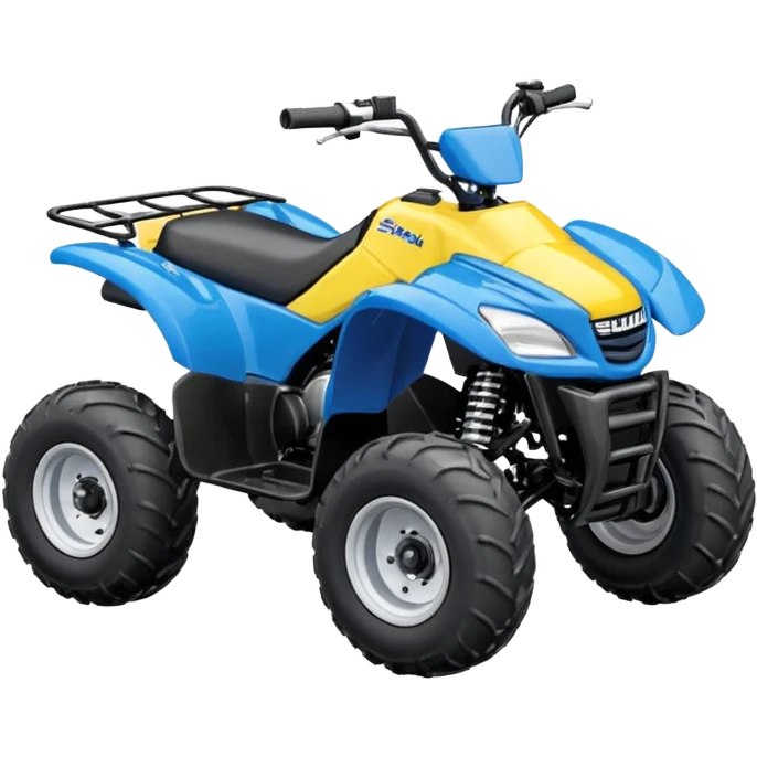 Suzuki Lt 50 Quad bike in yellow and blue emoji