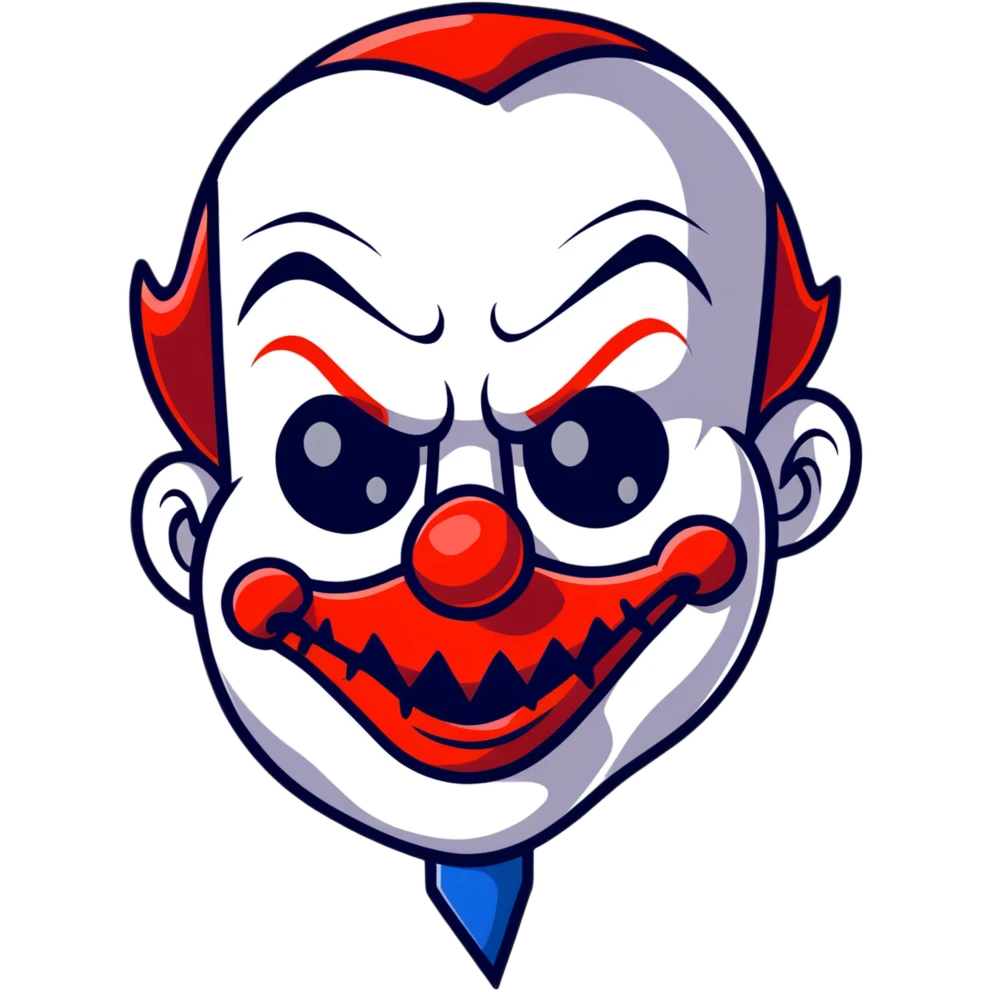 scary clown emoji