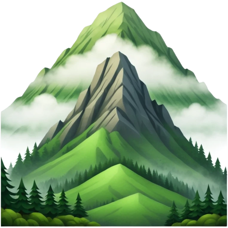 Like a foggy oregon mountain  emoji