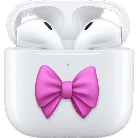 airpod max with bows emoji