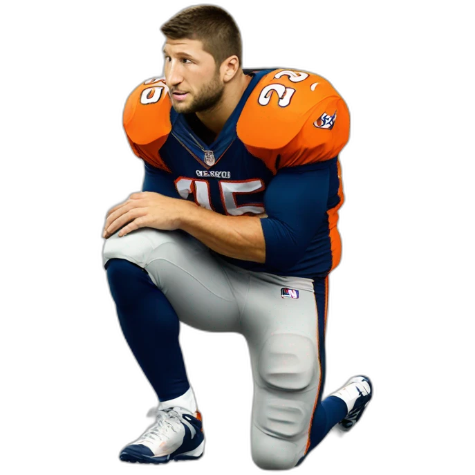 tim tebow kneeling emoji