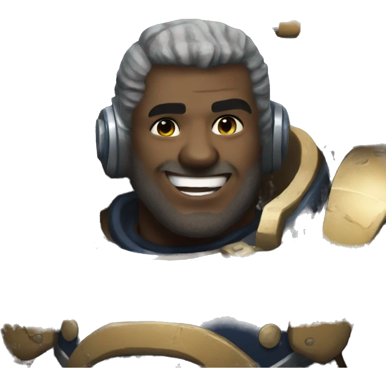 space marine with a smile emoji