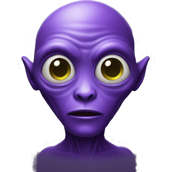 Purple skin alien  emoji