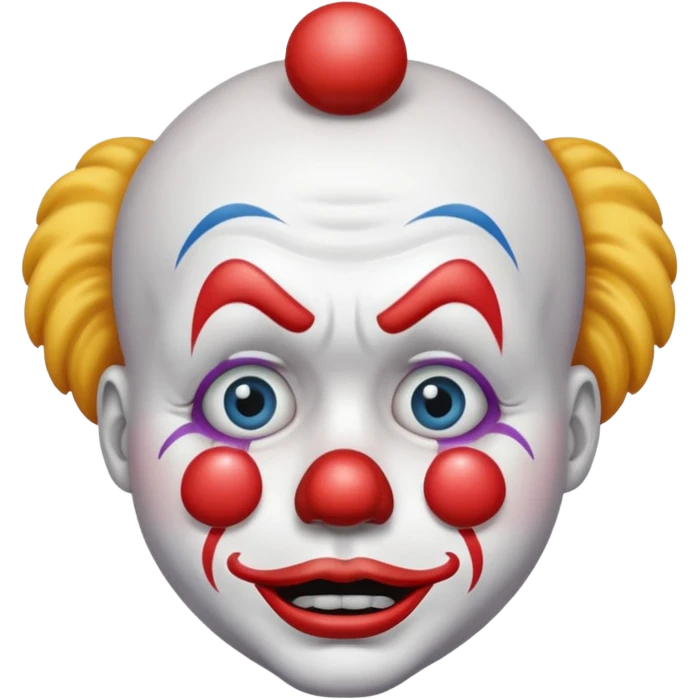 clowns with crying 😢 face without tears emoji