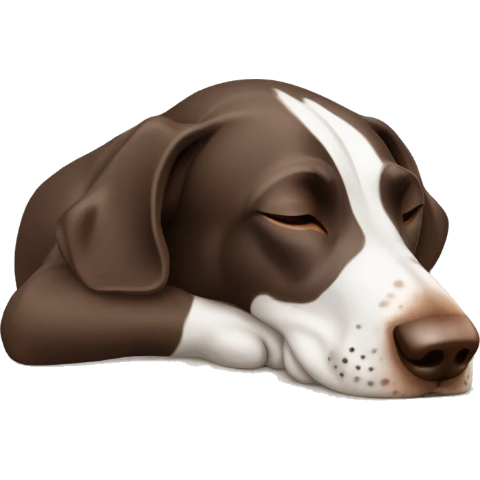 German Shorthaired Pointer sleeping emoji