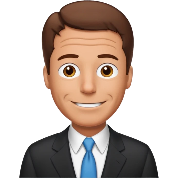 Create an emoji of Epstein waving to the camera in Family Guy style but make it especially like Epstein and not like all old guys emoji