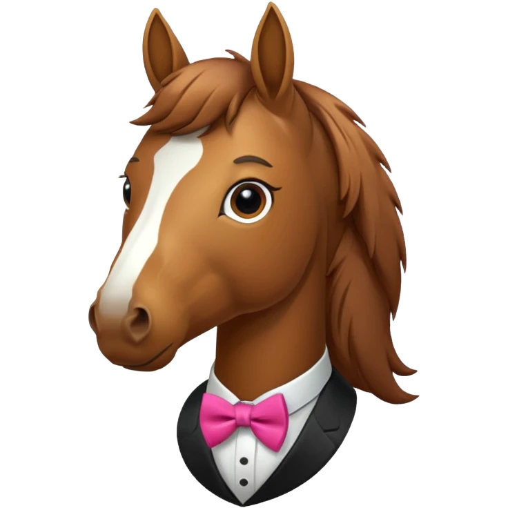 horse with bow ties emoji