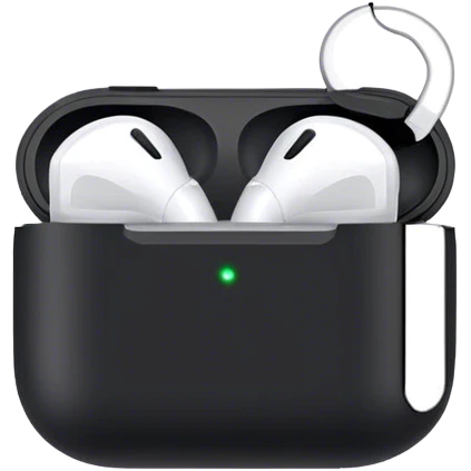 Black AirPod  emoji