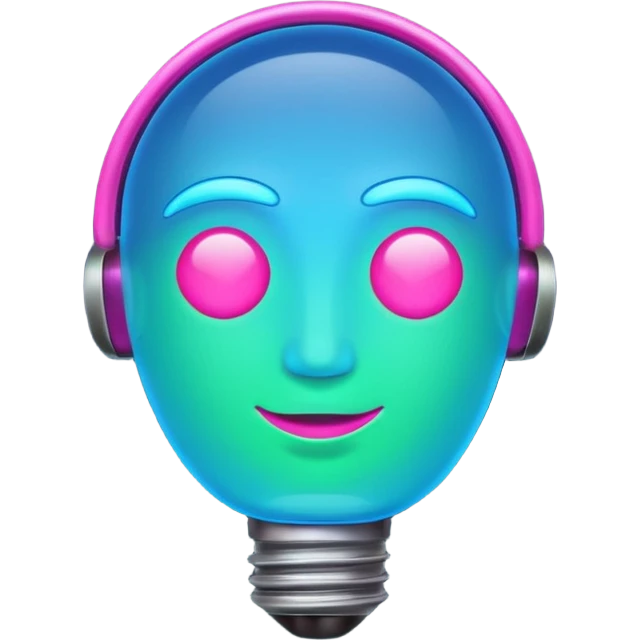 neon light emoji