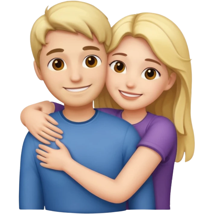 Couples hugging each other  emoji