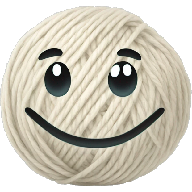 smiling yarn ball emoji