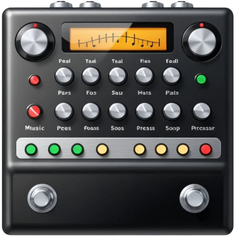 Music processor pedal emoji