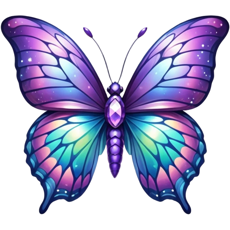 Nebula Crystal Butterfly emoji