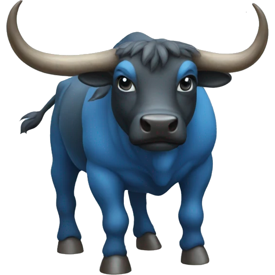 blue bull emoji