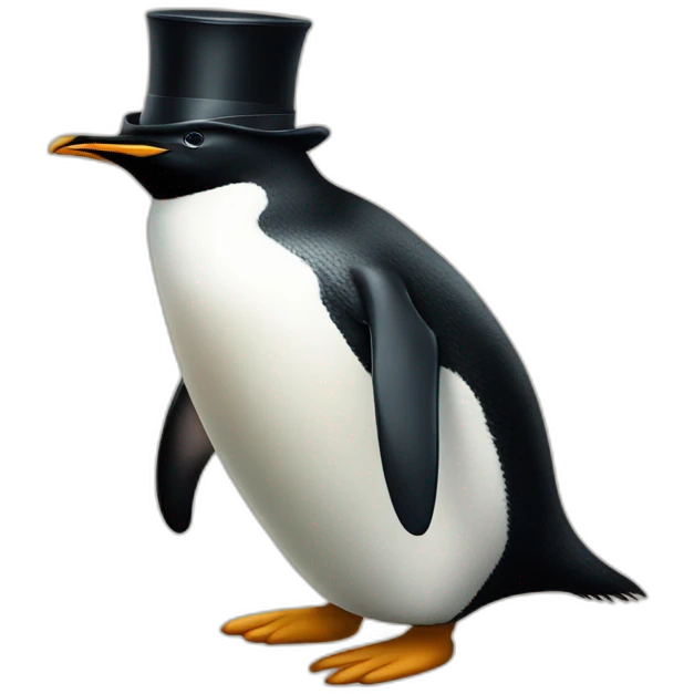 tophat-penguin emoji