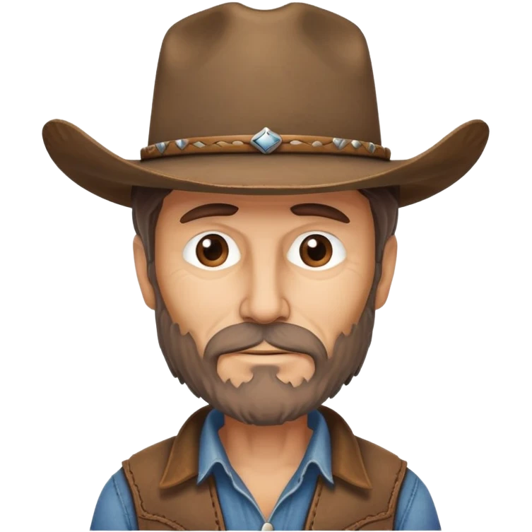 50 year old scruffy cowboy  emoji