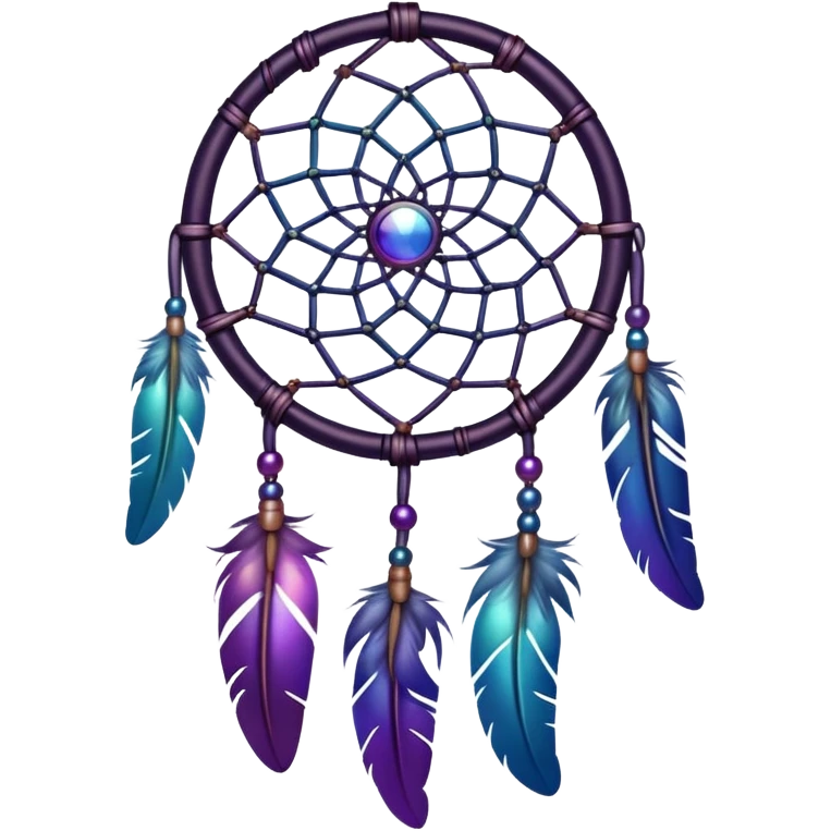  Dark iridescent gradient dreamcatcher emoji
