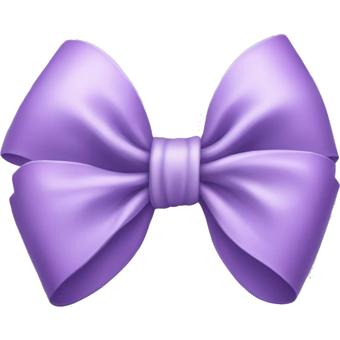 Lilac bow emoji