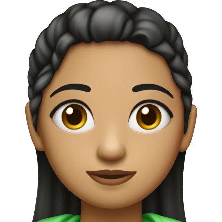 Chica con piel clara, ojos verdes, pelo rizado y negro tapada con una manta emoji