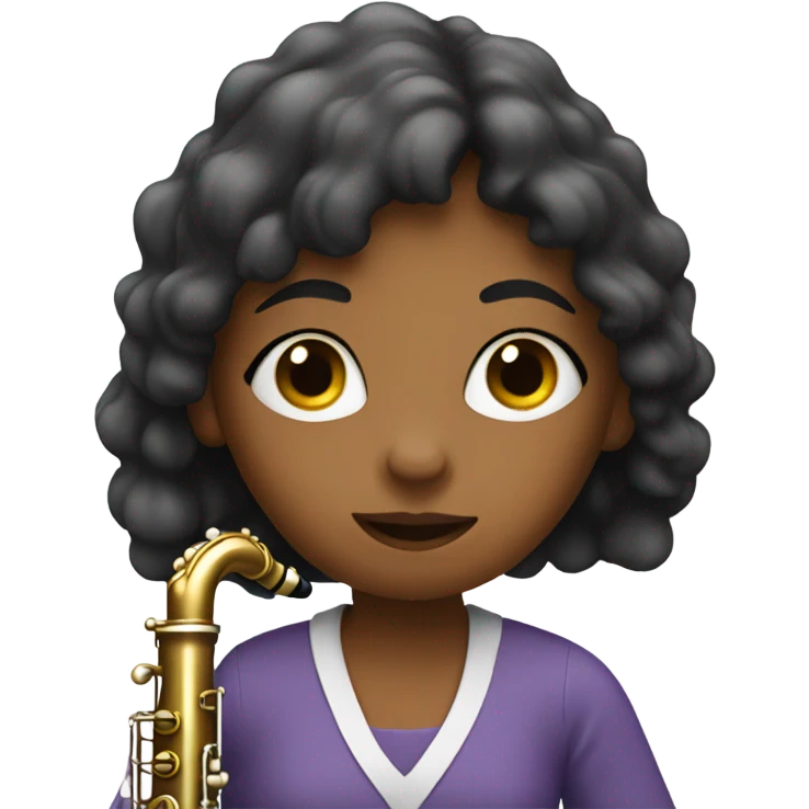 Girl playing oboe emoji