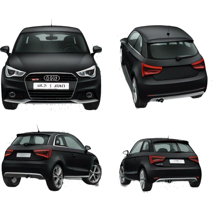 Black Audi a1 emoji