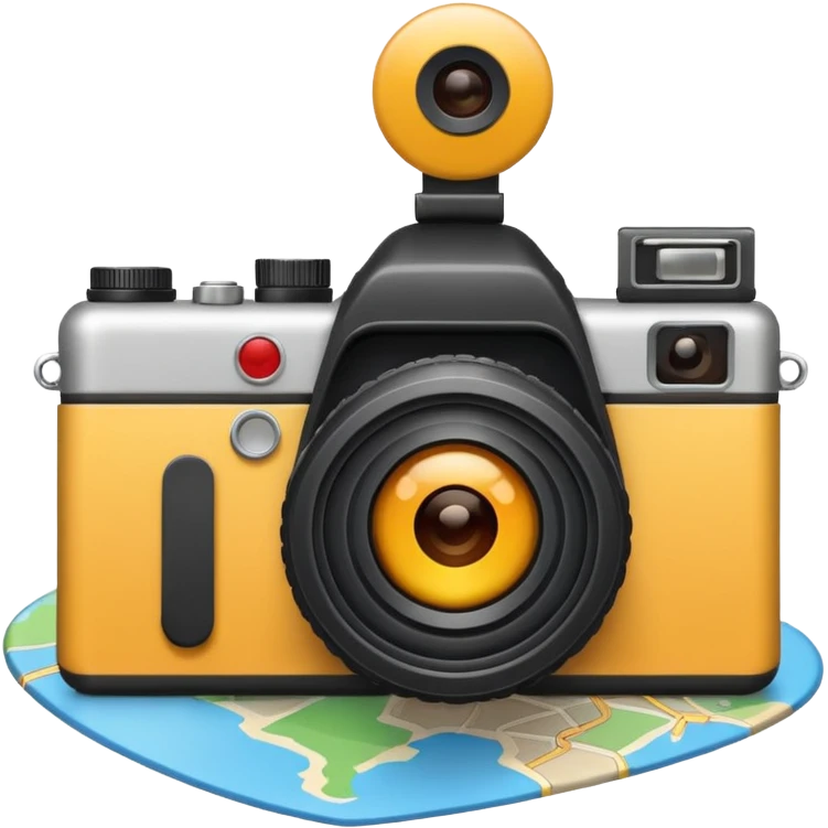map and camera emoji