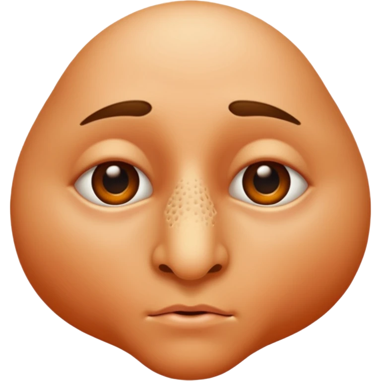 give me just the human nose only nose should be there  emoji