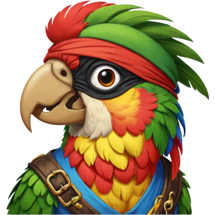 pirate and parrot emoji