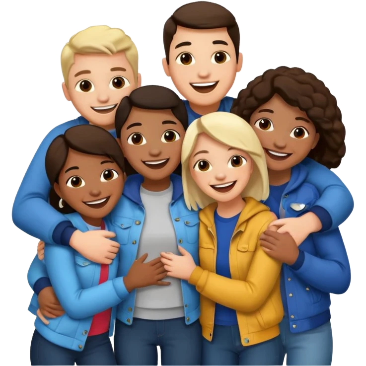 Fun, love, friends, cool emoji