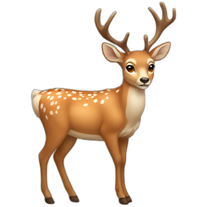Deer with wing emoji