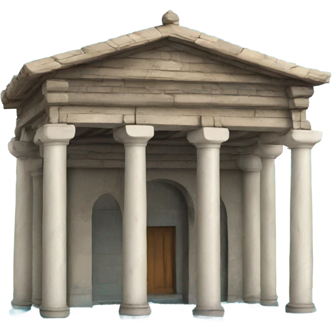Old Turkish building with pillars in water emoji