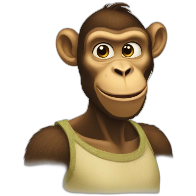 Monkey shrek emoji